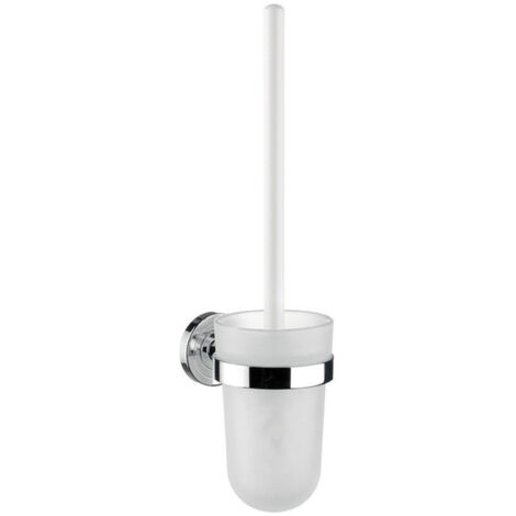 emco polo Ensemble brosse de toilette, réservoir plastique,