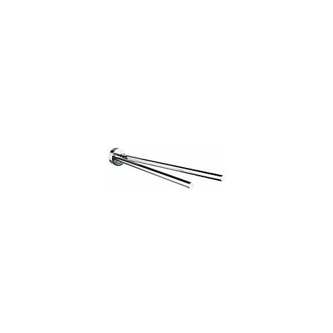 emco polo porte-serviettes, pivotant, L=410mm, 2 bras, chromé,