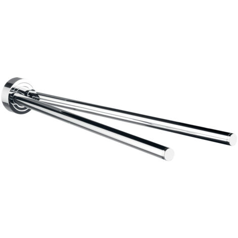 emco polo porte-serviettes, pivotant, L=410mm, 2 bras, chromé,