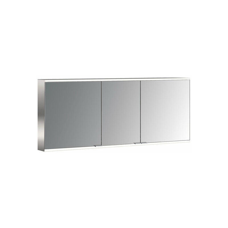

Emco prime 2 Armario con espejo iluminado, 1600 mm, 3 puertas, modelo de montaje en superficie, IP 20, sin paquete de luces, cumplimiento: Panel