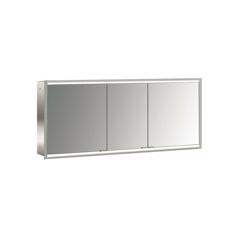 

Emco prime 2 Armario con espejo iluminado, 1600 mm, 3 puertas, modelo empotrado, IP 20, con paquete de luces, cumplimiento: Panel trasero de cristal