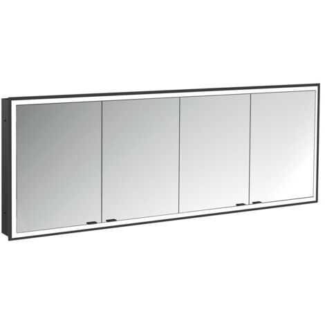 emco prime Armoire de toilette avec éclairage, 1800 mm, 4 portes,