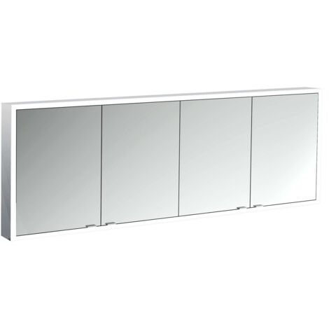 emco prime Armoire de toilette avec éclairage, 1800 mm, 4 portes,