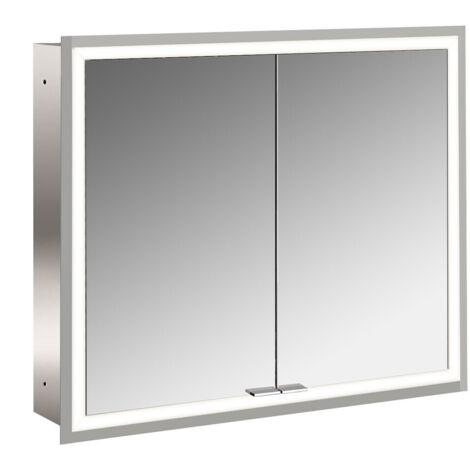 emco prime Armoire de toilette avec éclairage, 800 mm, 2 portes,