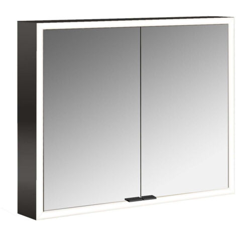 emco prime Armoire de toilette avec éclairage, 800 mm, 2 portes,