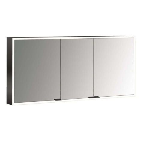 emco prime Lichtspiegelschrank, 1400 mm, 3 Türen, mit