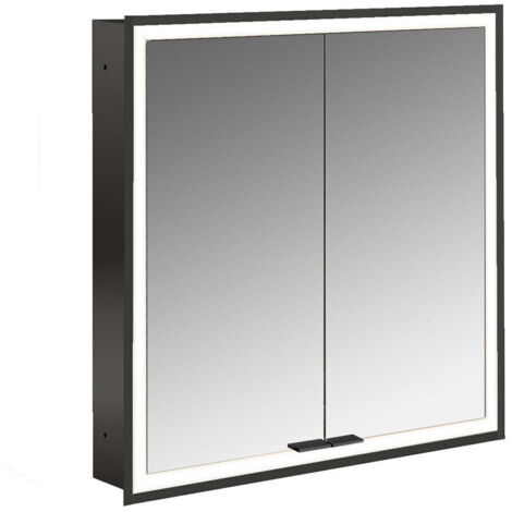emco prime Lichtspiegelschrank, 600 mm, 2 Türen, Unterputzmodell,