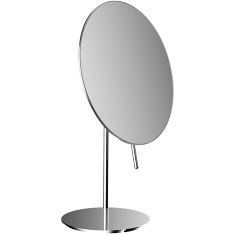 emco puree miroir à poser, rond, 202 mm, avec poignée, chrome,