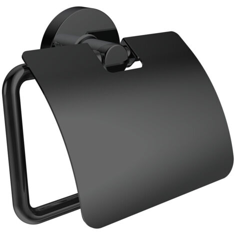 emco round Papierhalter, mit Deckel, schwarz, 430013301