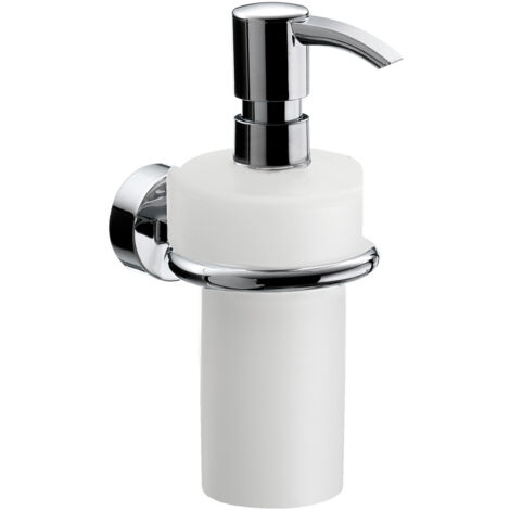 emco roundo 2 distributeur de savon liquide, plastique blanc,