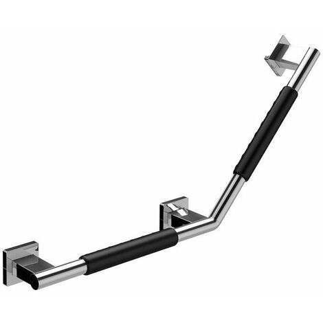 Emco SYSTEM 2 maniglia angolata sinistra 135 gradi con rivestimento cromato/nero
