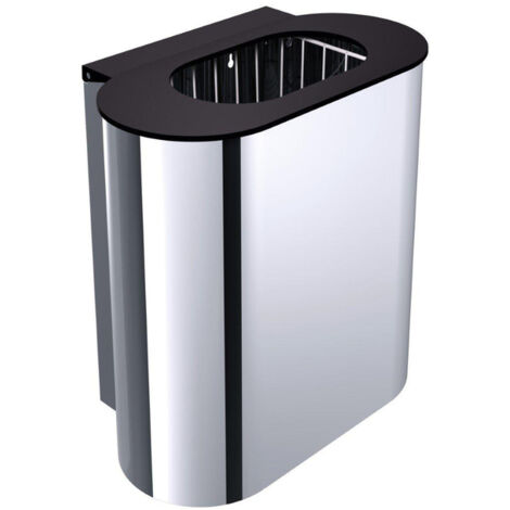 emco system2 corbeille à déchets, 30 litres, chromé, modèle