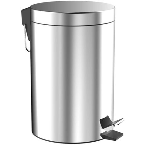 emco system2 corbeille, couvercle et pédale, ronde, 5 litres,