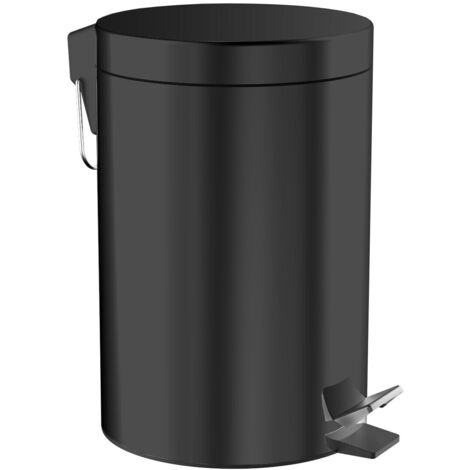 emco system2 corbeille, couvercle et pédale, ronde, 5 litres,