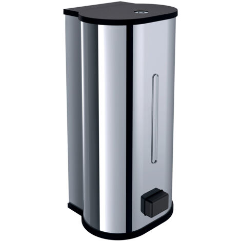 emco system2 distributeur de savon liquide, 800ml, chrome,