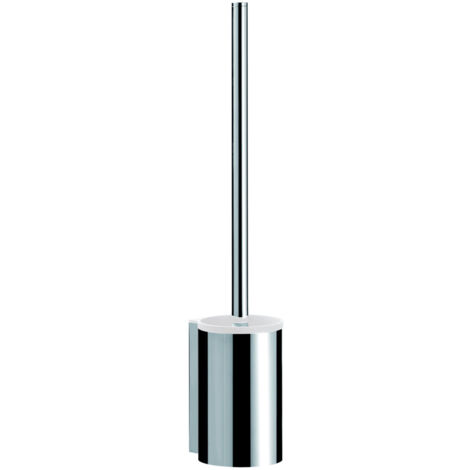 emco system2 Ensemble brosse de toilette, réservoir chrome/blanc,