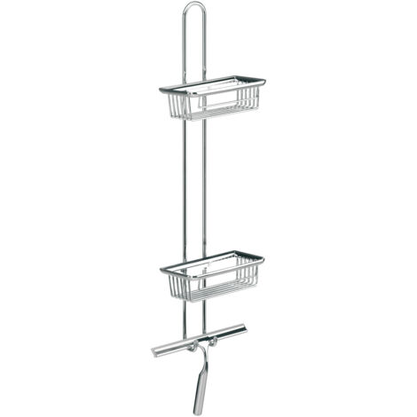 emco system2 étagère murale, 2 paniers profonds, raclette de