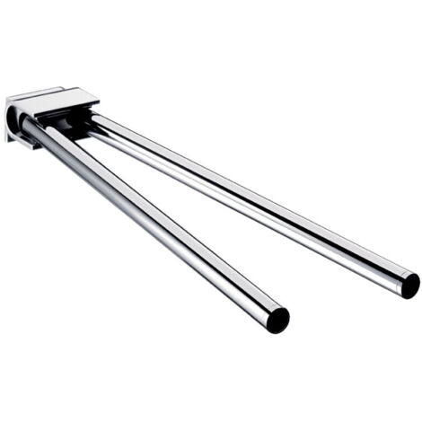 emco system2 porte-serviettes, pivotant, 2 bras, 446mm, chrome,