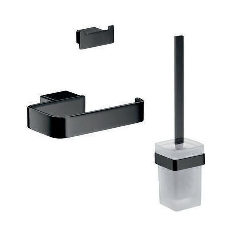 Emco WC-Set LOFT PapHal. o De Bügarn. Doppelhaken schwarz