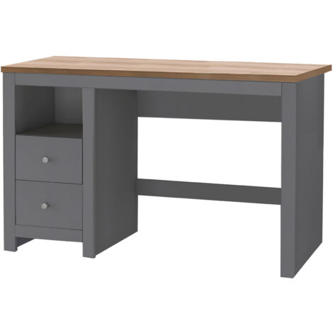 Emerald-Bureau avec 2 Portes en Chêne Gris