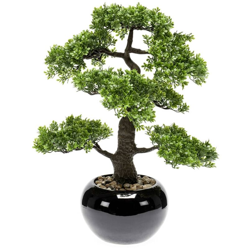 Emerald - Mini bonsaï Ficus artificiel Vert 47 cm 420006