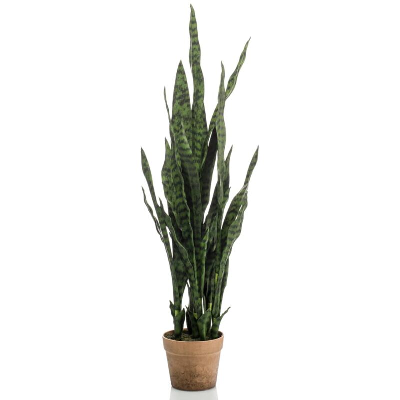 Emerald - Plante artificielle Sanseveria en pot 84 cm