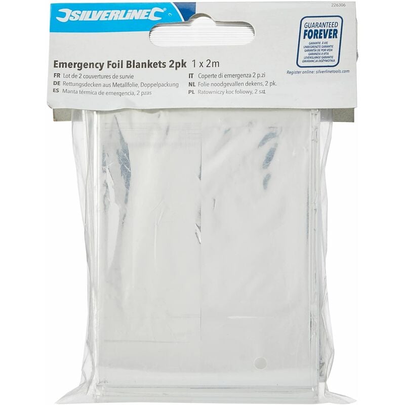 Silverline - Emergency Blanket 2pk 1m x 2m 226306