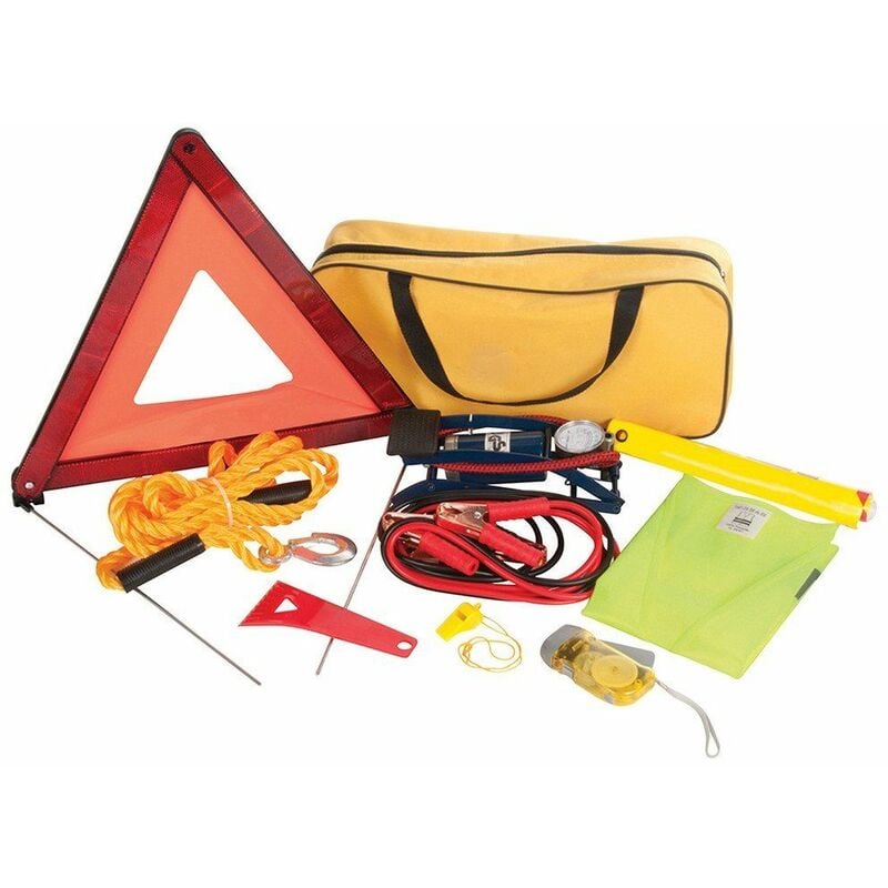Car Emergency Kit 9pce 933429 - Silverline