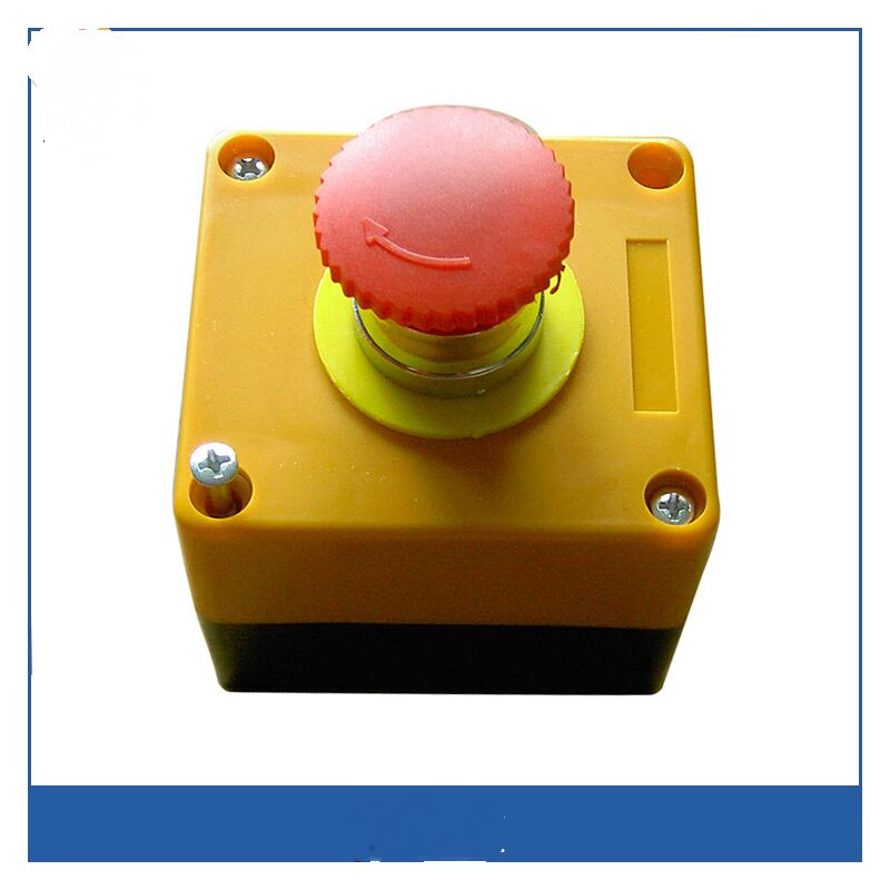 Emergency Stop Button, Control Box With Push Button And Emergency Stop ...