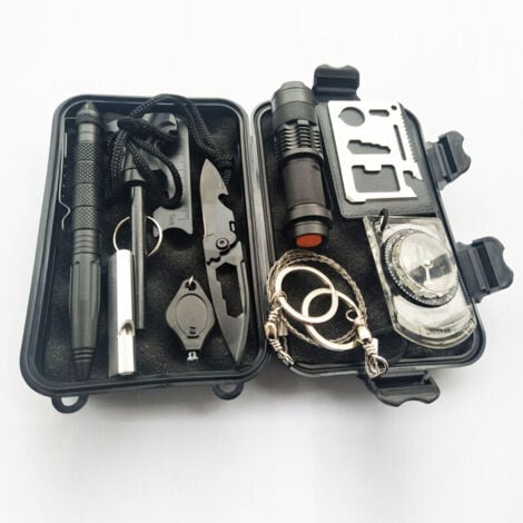 Emergency Survival Kit, Multifunctional - First Aid, Outdoor Tools, SOS (with Manual)