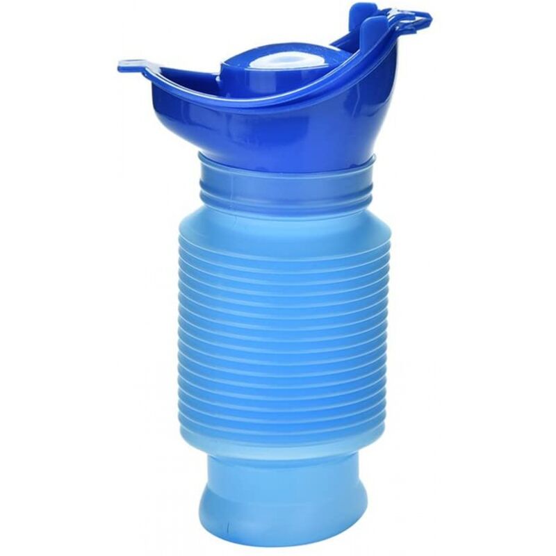 Emergency Urinal,Portable Mini Outdoor Camping Travel Shrinkable Personal Mobile Toilet Potty Pee Bottle for Kids Adult (750 ML)