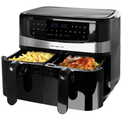 EMERIO AF-126672.4 Friggitrice ad aria calda 9 l 2400 W Nero