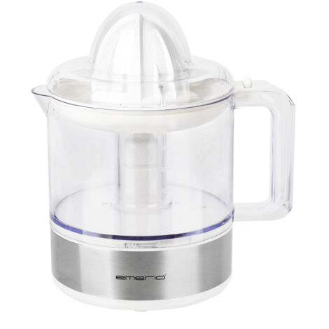 EMERIO CP-131451 PRESSE-AGRUMES ÉLECTRIQUE, POUR ORANGES, GRAND RÉCIPIENT XL DE 800 ML, AVEC GRADUATION, 2 SENS DE ROTATION POUR