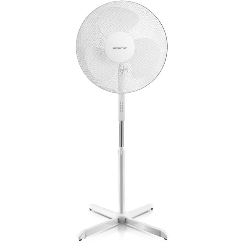 Fn-114204 blanco ventilador de pie 40 cm, 3 posiciones de velocidad - Emerio