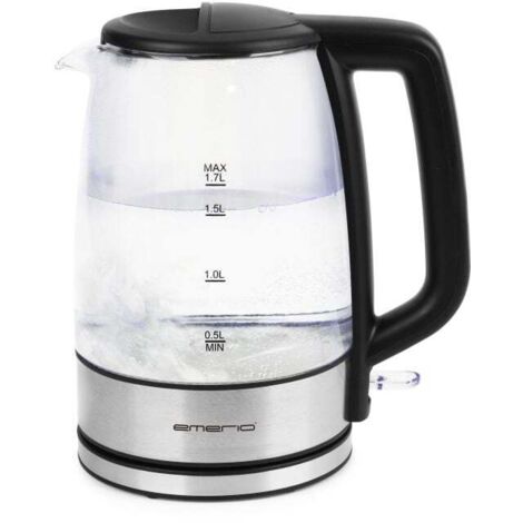 Emerio Glas-Wasserkocher WK-130126, 1,7 Liter, 2200 Watt, Beleuchtung