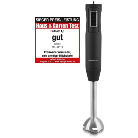 EMERIO HB-111446 Mixeur plongeant 250 W noir, acier inoxydable