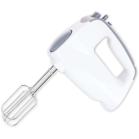 EMERIO HM-110921.12 - Elektrisches Handrührgerät de (250 W, 6 Geschwindigkeitsstufen, extra langer turboknopf de 18,7 cm, Knethaken (spülmaschinenfest), weicher Griff