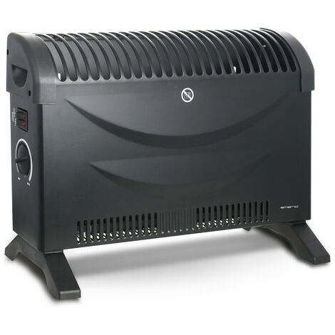 Emerio Konvektor 2000W mit Ventilatorfunktion schwarz Heizgerät Elektroheizung