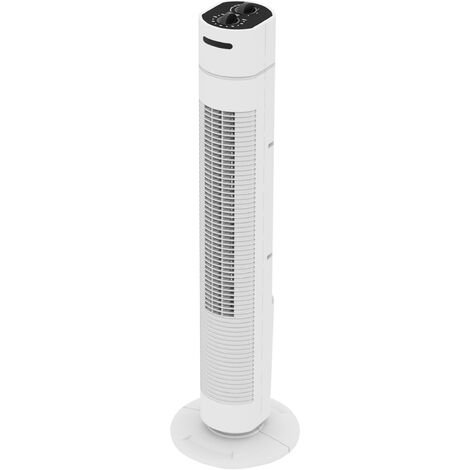 Emerio TFN-123006 - Ventilatore a torre con timer, 3 livelli di velocità, potenza sostenibile, 35 Watt, funzione oscillante, design senza tempo, 78 cm, altezza TFN-123006, colore: Bianco