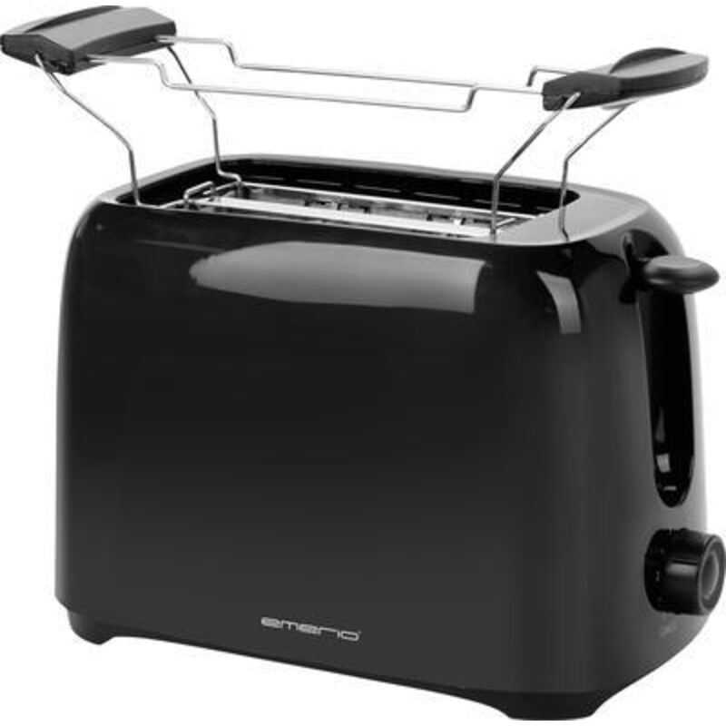 Emerio TO-128676.3 tostadora negra 700W 2 rebanadas