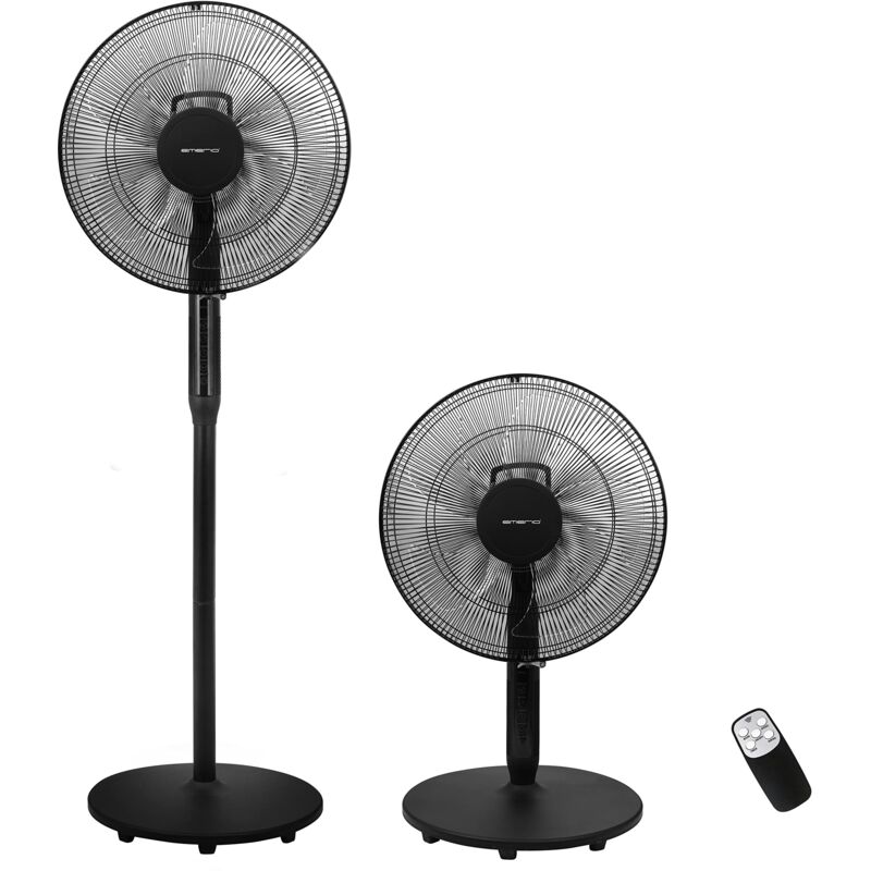 Image of Emerio - Ventilatore 2 in 1, 125 cm, altezza 40 cm, diametro 5 pale rotore, 3 livelli di velocità, funzione di oscillazione, timer, utilizzabile come