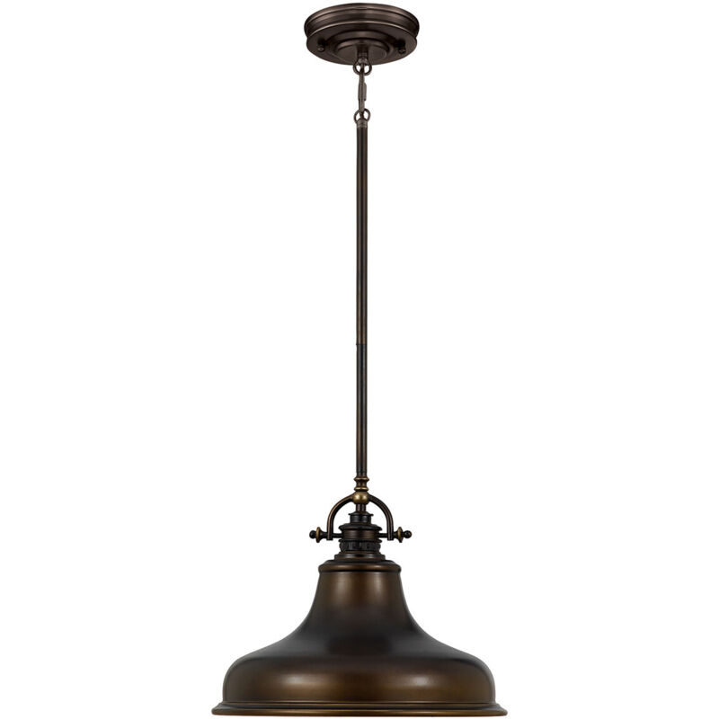 Elstead - Emery - 1 Light Dome Deckenanhänger Palladio Bronze, E27