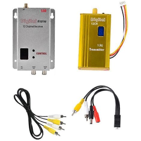 Émetteur audio-vidéo FPV 1,5 GHz 1,5 W (VTX/VRX 1500 mW, 12 canaux)