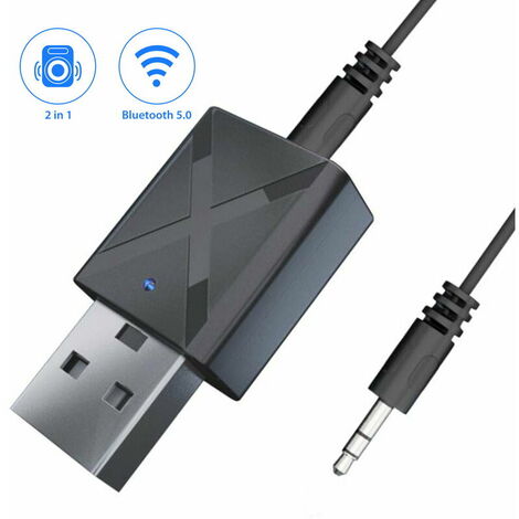 POMME M6 NFC Émetteur Récepteur Bluetooth 5.0 Adaptateur Bluetooth Mini Transmetteur FM Bluetooth Jack 3-en-1 3.5mm AUX/RCA Adaptateur Audio Bluetooth pour TV/PC/Voiture Audio 