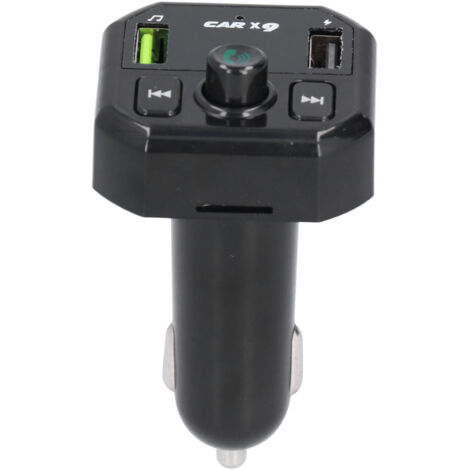 Émetteur FM Bluetooth mains-libres pour voiture, chargeur allume-cigare avec réception radio sans fil portable X9