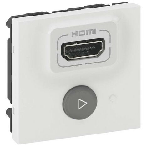 Prise HDMI pré - connectorisée dooxie finition alu - LEGRAND 600485