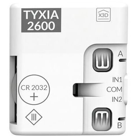 Emetteur nanomodule 2 voies alimenté par pile - 6351399 - tyxia 2600 - Delta Dore