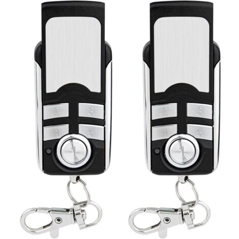 Émetteur portatif Bisecur 868 MHz compatible avec les télécommandes d'ouvre-porte de garage Hormann BS HSE1/HSE2/HSE4/HSE5-868-BS, HS1/HS4/HS5-868-BS, HSS4-868-BS, HSD2-868-BS, HSP4-868-BS, 2 pièces