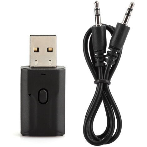 Émetteur Récepteur Audio Bluetooth 5.0 USB 2 en 1, Adaptateur Sans Fil Plug and Play