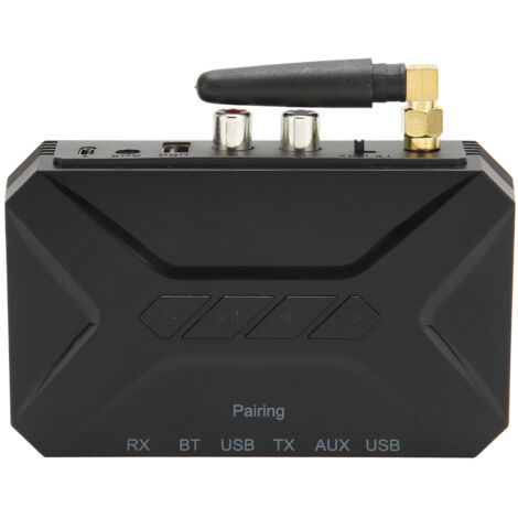Émetteur-Récepteur Bluetooth 2-en-1, Portée 50m, Connexions RCA AUX USB, Adaptateur Audio Sans Fil pour Voiture et Maison
